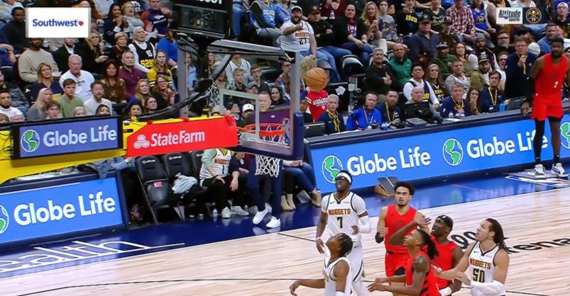 Basketball TV-visible signage