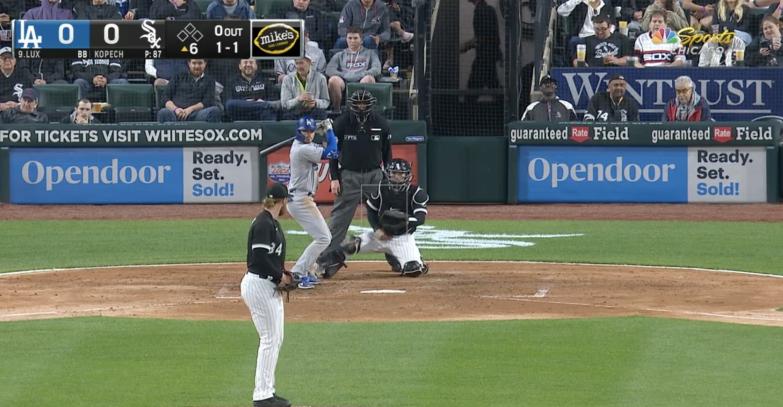 Baseball TV-visible signage